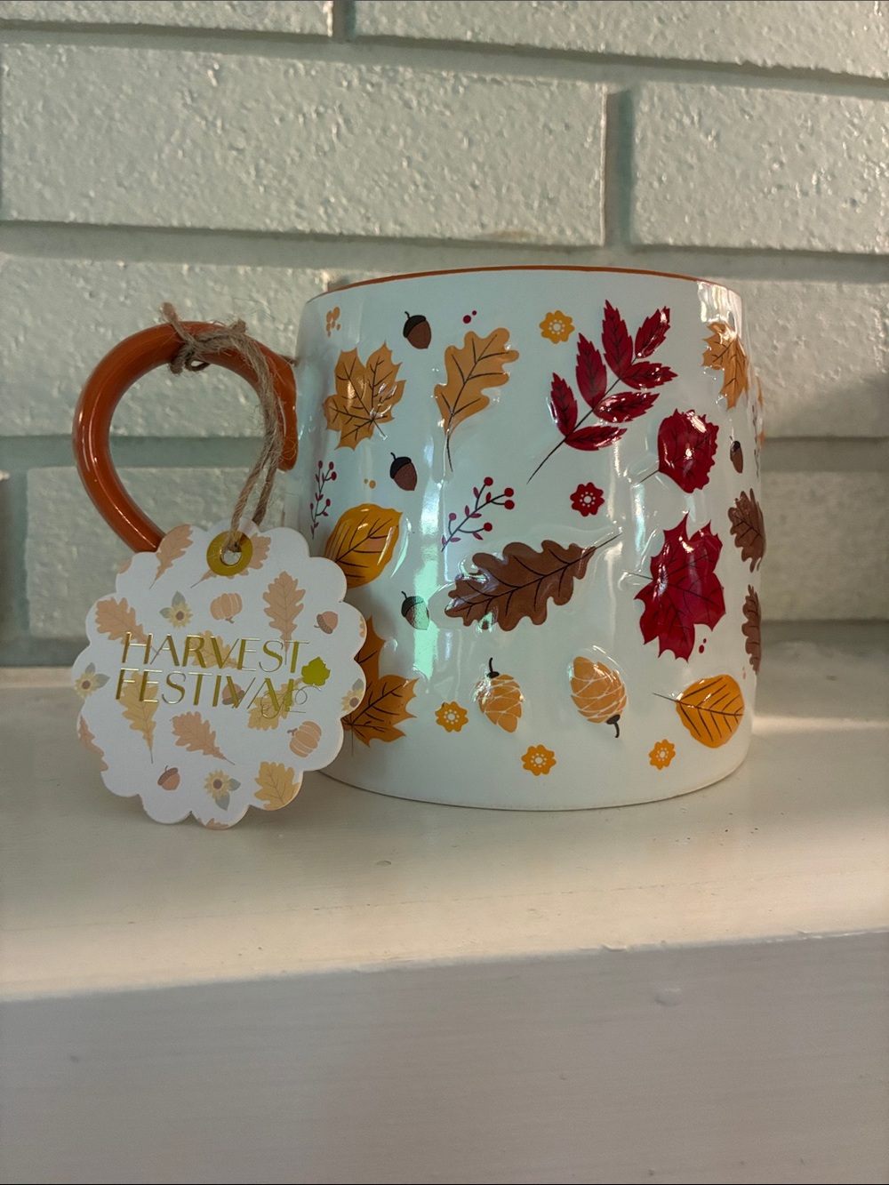 Ceramic Fall Floral Coffee Mug